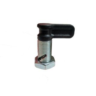 GN 712 Series Steel Type A Cam Action Indexing Plunger with Lock Nut, without Rest Position, M16 x 1.5mm Thread Size, 35mm Thread Length, 8mm Diameter Metalworking Workholding