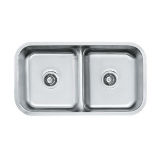Vigo Equal Double Bowl Stainless Steel Undermount Kitchen Sink
