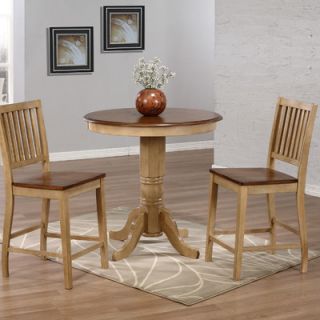 Sunset Trading Brookdale 3 Piece Counter Height Dining Set