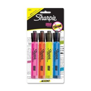 Sanford Highlighter, Retractable, Chisel Point, 2/PK, Fl Pink/Yellow