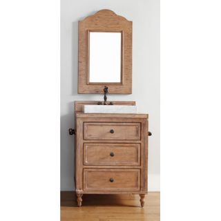 James Martin Furniture Copper Cove 26 Single Vanity Set with Wood Top