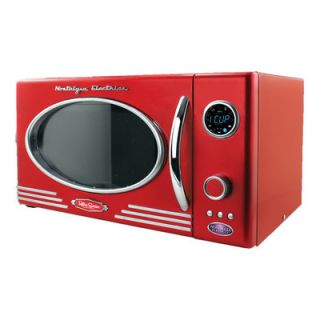Nostalgia Electrics Retro Series 0.9 CF Microwave Oven in Red