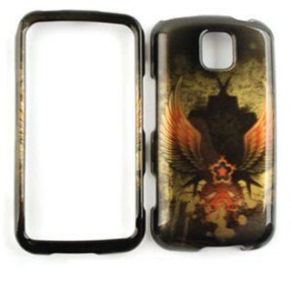 LG OPTIMUS M/C MS 690 CREATURE WITH WINGS WF CASE ACCESSORY SNAP ON PROTECTOR Cell Phones & Accessories
