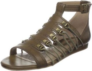 CK Jeans Women's Linda Gladiator Sandal,Dark Taupe,38.5 EU/7.5 B US Shoes
