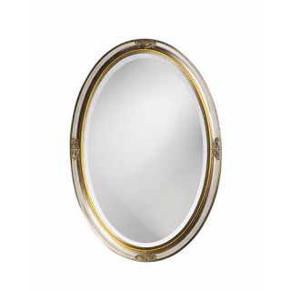 Kenroy Home 40 H x 28 W Argento Oval Wall Mirror