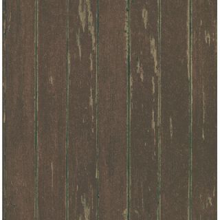 Brewster Home Fashions Northwoods Distressed Plank Wallpaper in Dark
