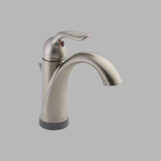 Delta Lahara Single Handle Single Hole Bathroom Faucet with Diamond