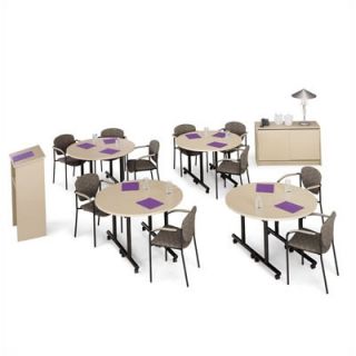 ABCO Smart Tables 24 x 48 Half Circle Kit with Lectern and