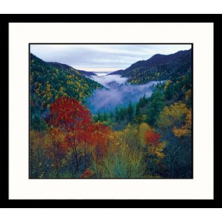 Great American Picture Foggy Valley, Smokey Mountains Framed