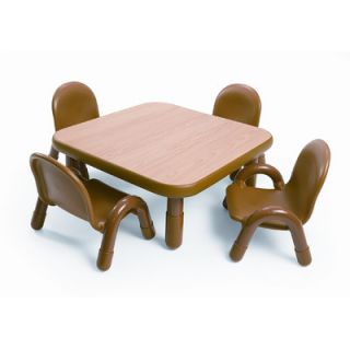 Angeles Square Baseline Toddler Table And Chair Set in Natural