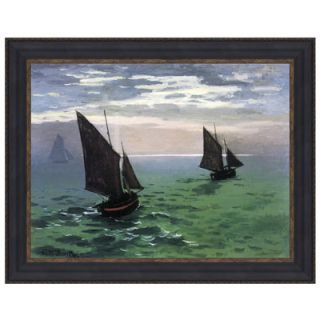 Design Toscano Fishing Boats at Sea, 1868 Replica Painting Canvas Art
