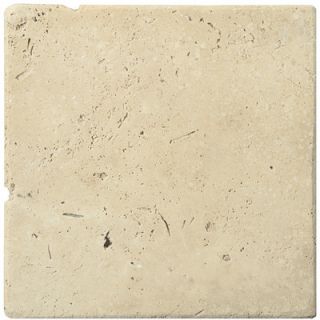 Emser Tile Natural Stone 24 x 24 Tumbled Travertine Tile in Ancient