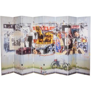 Oriental Furniture 71 x 126 Beatles Anthology Double Sided 8 Panel