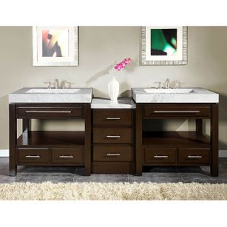 silkroad exclusive stanton 92 double sink cabinet bathroom