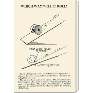 Global Gallery Which Way Will It Roll by Retromagic Stretched Canvas