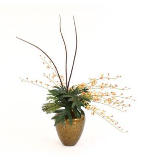 Distinctive Designs Silk Vanda Orchids in Vase