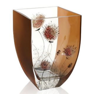 Womar Glass Hand Painted Glass Danderloin Series Vase