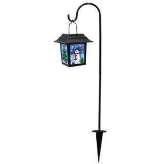 Alpine Solar Snowman Lantern with 1 LED Light