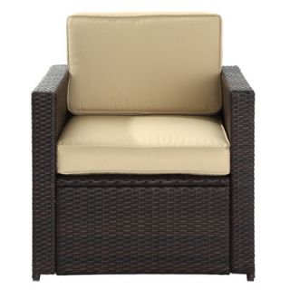 Crosley Palm Harbor Outdoor Wicker Deep Seating Chair with Cushion