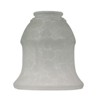 Craftmade 2.25 Neck Frost Glass Flair Bell Shade in Frost Veined