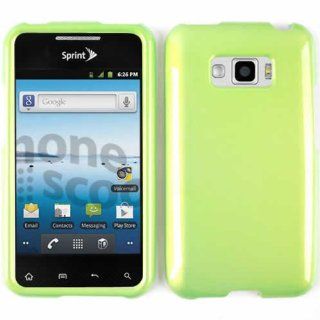 ACCESSORY HARD SHINY CASE COVER FOR LG OPTIMUS ELITE / OPTIMUS M+ LS 696 SOLID EMERALD GREEN Cell Phones & Accessories