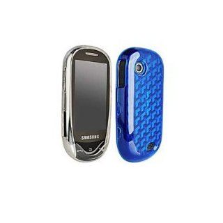 AT&T Samsung Sunburst A697 Blue & Clear Gel Case   2 Pack Cell Phones & Accessories