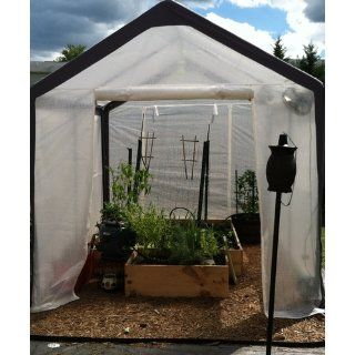 Spring Gardener Gable Greenhouse, 6 Feet X 8 Feet X 7 Feet  Attached Greenhouses  Patio, Lawn & Garden