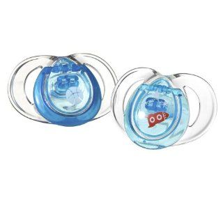 Tommee Tippee Closer to Nature 2 Pack Clear Shield Pacifiers 6 18 Months (Boy)  Baby Pacifiers  Baby