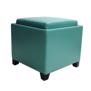 Contemporary Storage Ottoman with Tray