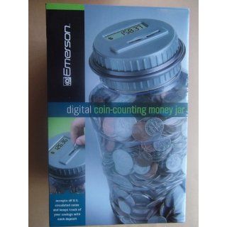 EMERSON DIGITAL COIN COUNTING MONEY JAR  Coin Sorters And Counters 