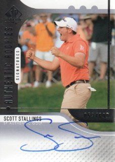2012 Upper Deck SP Authentic Golf #102 Scott Stallings RC #'d /699 PGA Autograph Rookie Trading Card Sports Collectibles