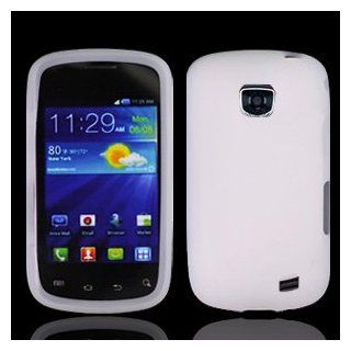 Straight Talk Samsung Galaxy Proclaim White Silicone Soft Case Skin Cover Cell Phone Accessory 720C SCH S720C Cell Phones & Accessories