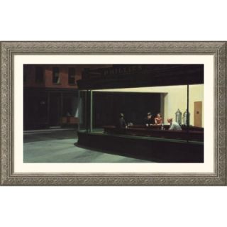 Great American Picture Nighthawks Silver Framed Print   Edward Hopper
