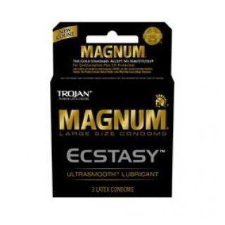 Bundle Trojan Magnum Ecstasy 3 Pack and Aloe Cadabra Organic Lube Vanilla 2.5Oz Health & Personal Care
