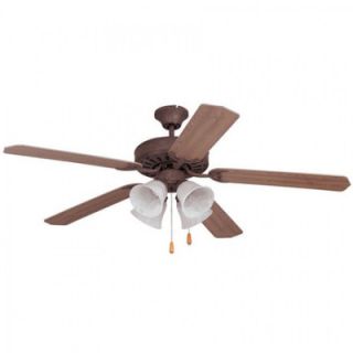 Yosemite Home Decor 52 Builder 5 Blade Ceiling Fan with Four Light