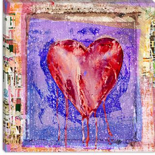 iCanvasArt Bleeding Heart Canvas Wall Art by Luz Graphics