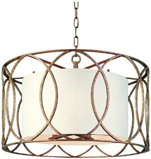 Troy F1285SG   Dining Pendant   5 Light   Silver Gold Finish   Sausalito Collection   Ceiling Pendant Fixtures  