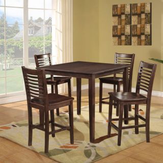 Casual 5 Piece Counter Height Pub Set