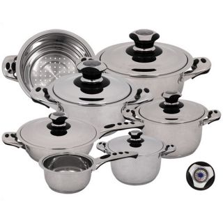 Signature Stainless Steel 12 Piece Cookware Set