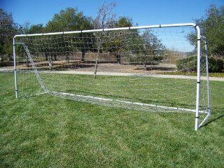 18' x 7' x 5' Steel Soccer Goal W/ Quality Net. New Portable Training Aid. 18 x 7, 18x7  Sports & Outdoors