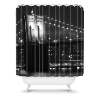 Leonidas Oxby Woven polyester Brooklyn Bridge 125 Shower Curtain