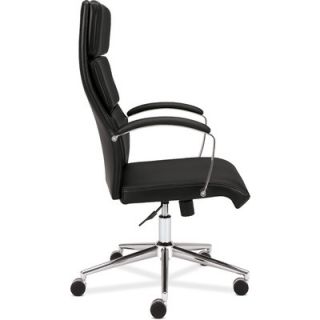 Basyx High Back Leather Executive Task Chair with Arms