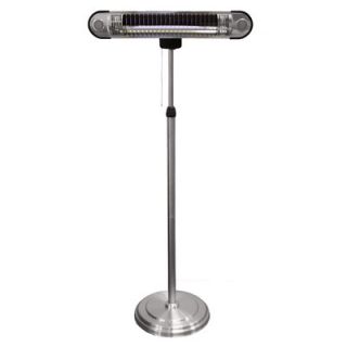 AZ Patio Heaters Tall Adjustable Electric Infrared Heat Lamp with Led