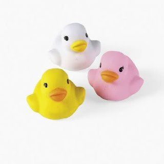 Rubber Ducky Erasers (1 dozen)   Bulk Toys & Games