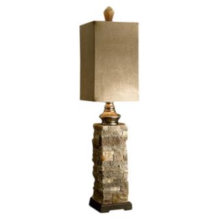 Andean Layered Stone Buffet Table Lamp