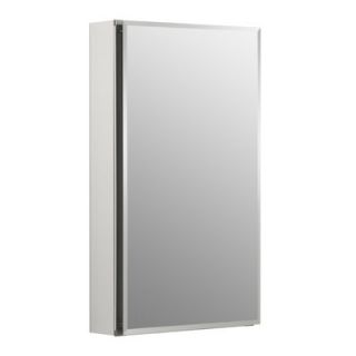 Kohler Single Door 15W X 26H X 5D Aluminum Cabinet with Mirrored