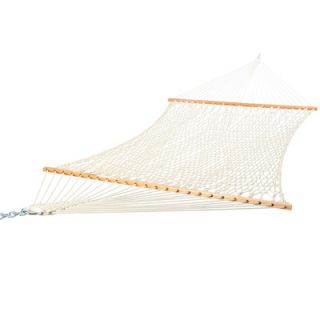 Castaway Hammocks Deluxe Cotton Rope Hammock with Stand