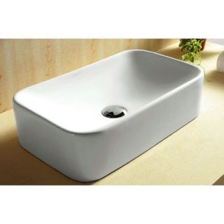 Caracalla Ceramica Rectangular Vessel Bathroom Sink   Caracalla CA4120