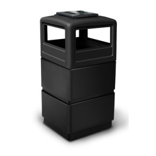 Commercial Zone PolyTec 38 Gallon 3 Tier Waste Container with Dome Lid