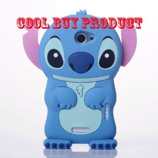 Cool Buys Authentic Lilo and Stitch 3D Soft Case Cover for HTC One X 4G, Blue Cell Phones & Accessories